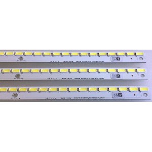 KIT DE LED'S PARA TV SHARP ((3 PIEZAS)) / NUMERO DE PARTE 5474ZZ / 2012SSP70 / SAMSUNG 2012SSP70_64_7030_REV0_120120 / 2012SSP70_64_7030_REV0_120120 / PANEL JE695D3GV10V / MODELOS LC-70SQ15U / LC-70EQ10U